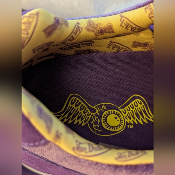 RARE Von Dutch LAKERS Purple Vintage VELVET Sneakers Lakeshow NBA HOLIDAY Gift - Picture 10 of 12